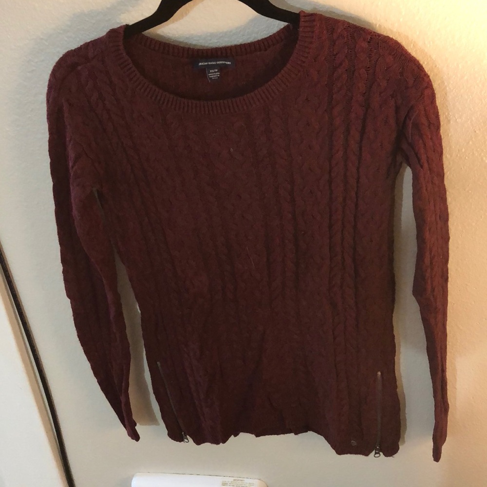 Burgundy sweater